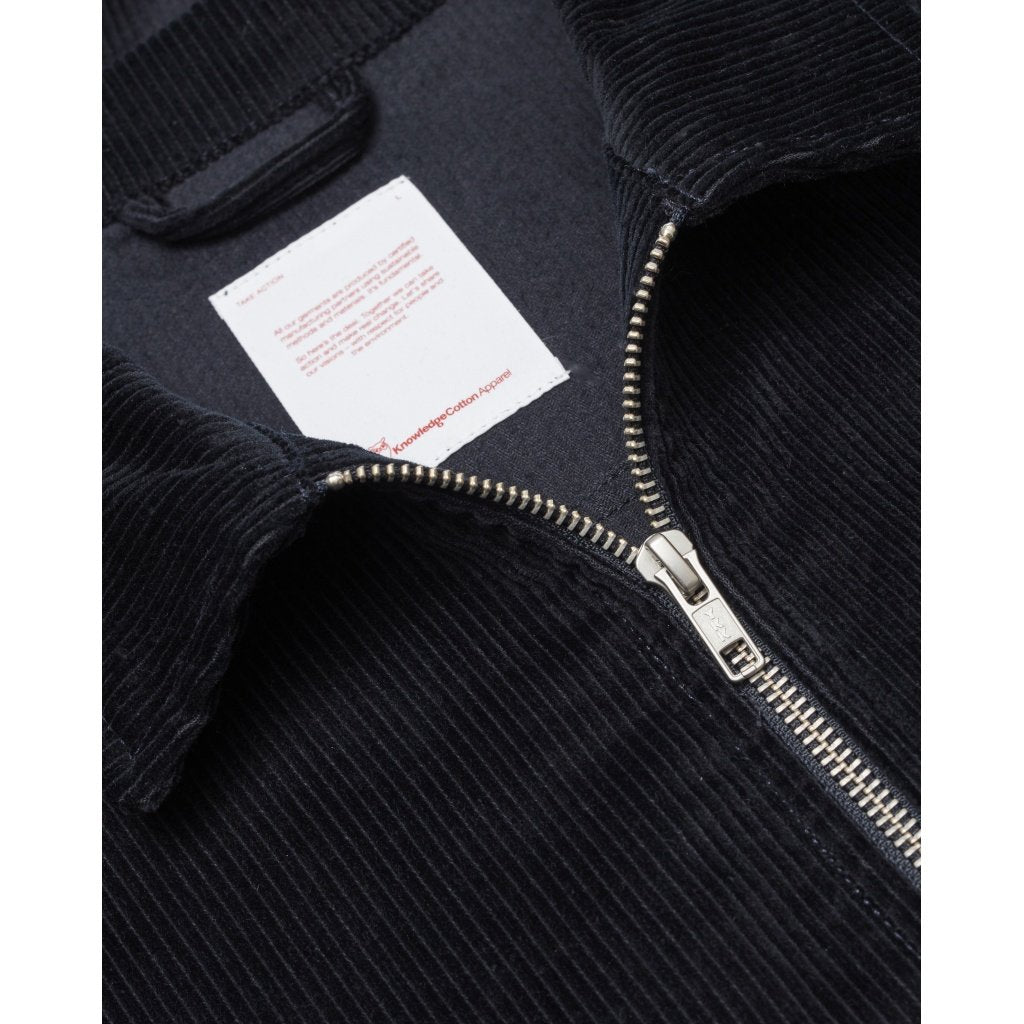 Veste marine velours en coton bio