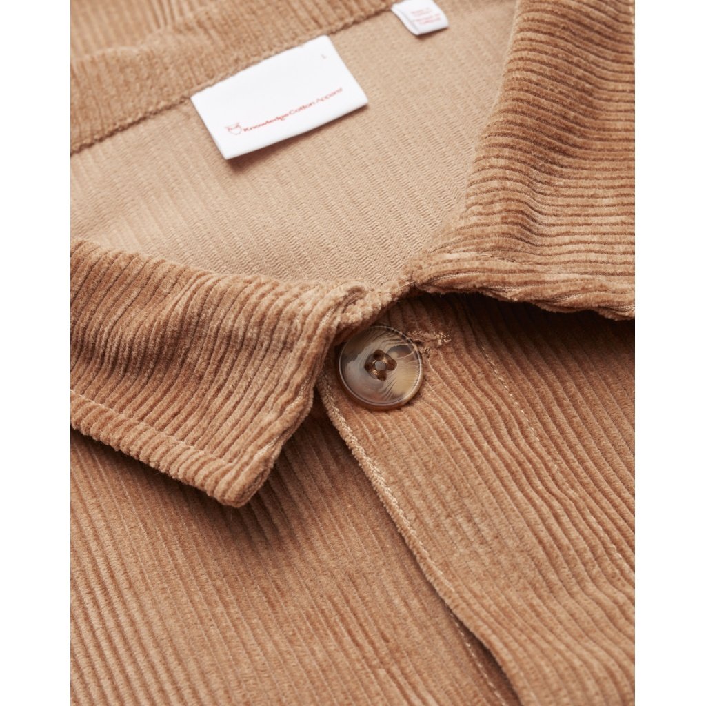 Veste velours beige en coton bio