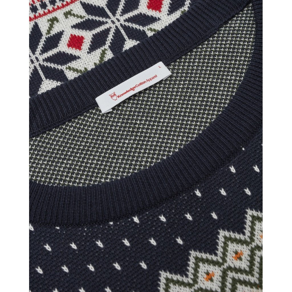Pull à motifs en coton bio - xmas knit
