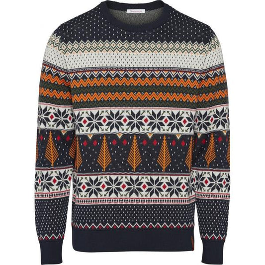 Pull à motifs en coton bio - xmas knit