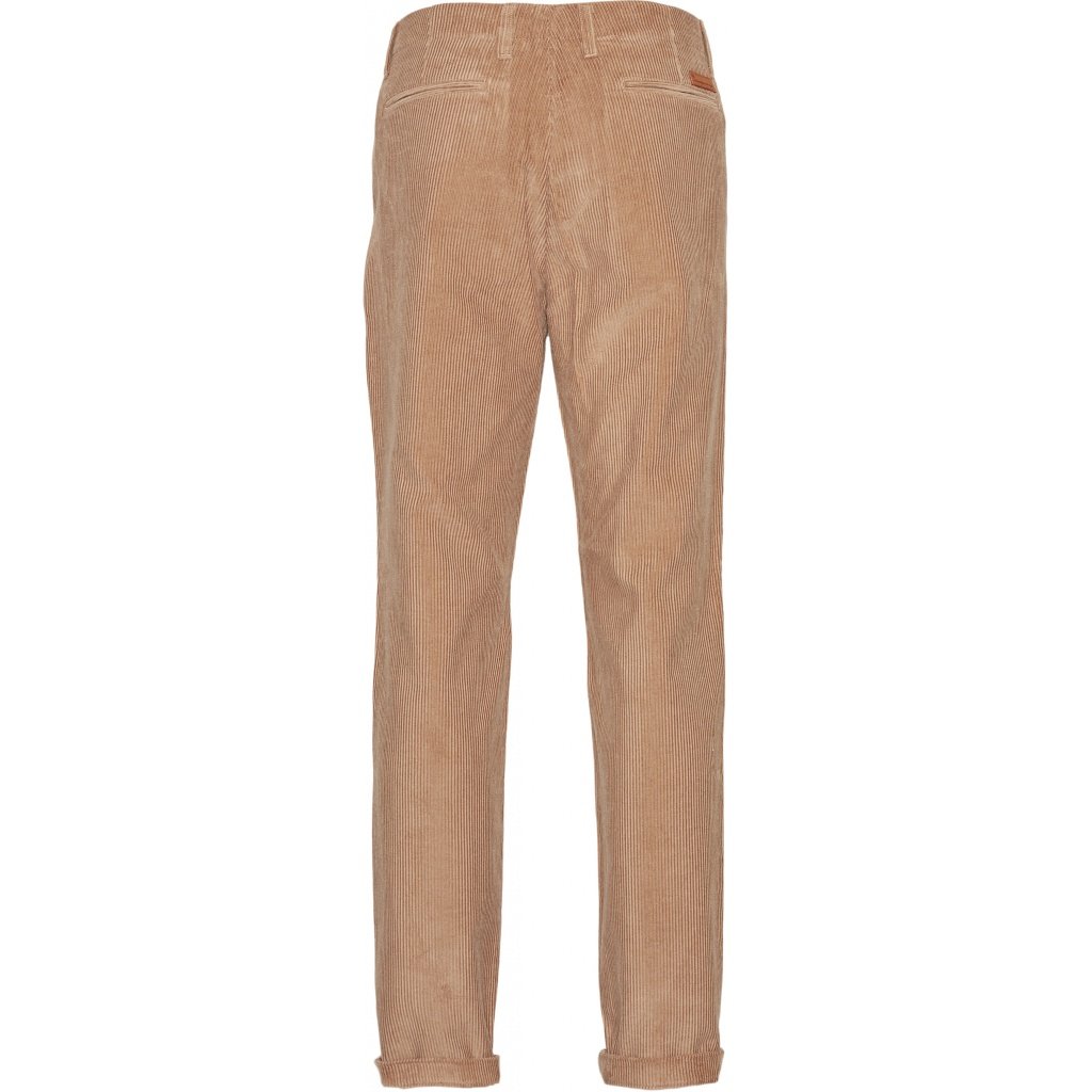 Chino velours marron en coton bio