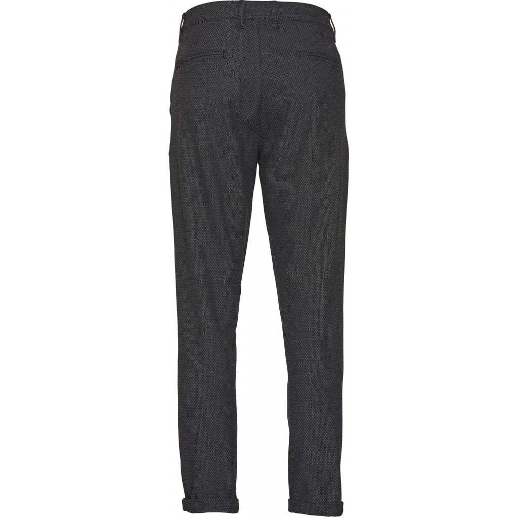 Chino slim gris à motifs en polyester recyclé