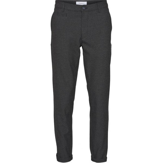 Chino slim gris à motifs en polyester recyclé