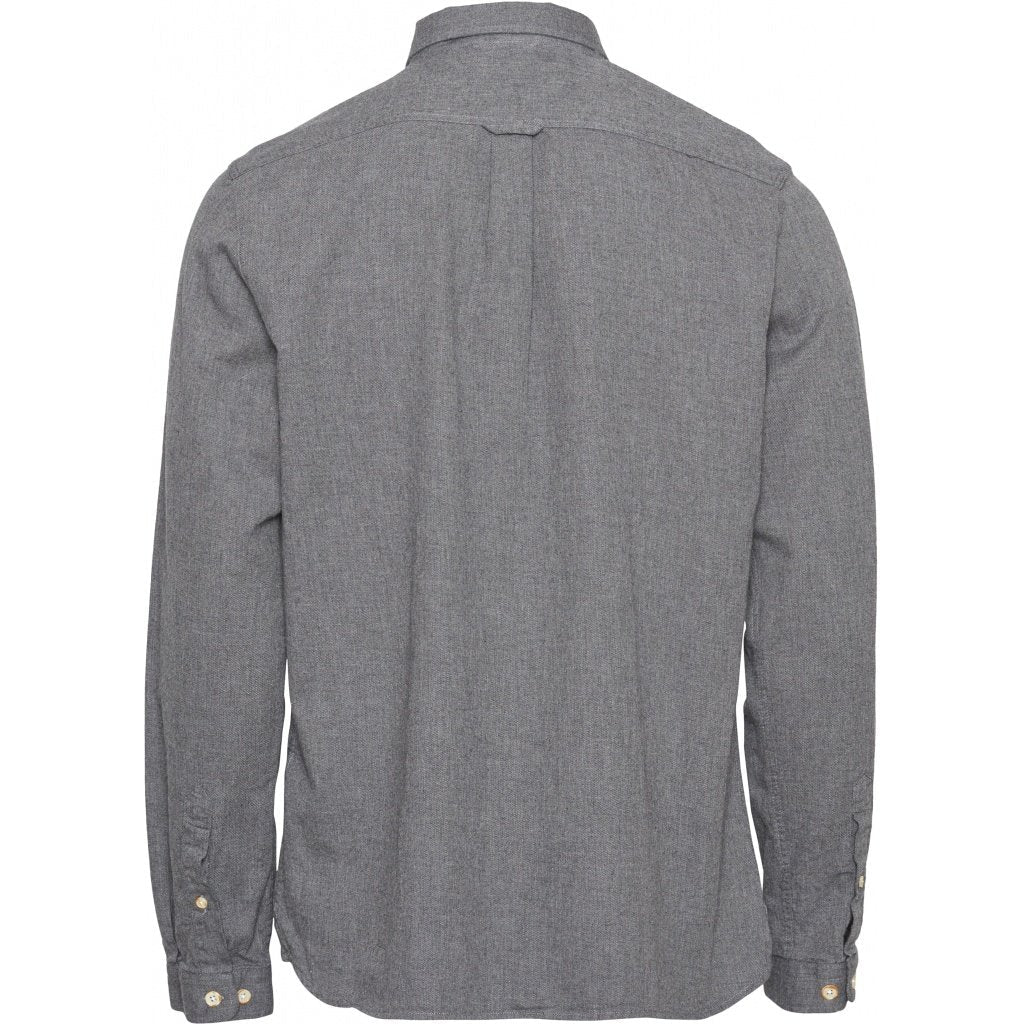 Chemise en flanelle grise en coton bio - Elder