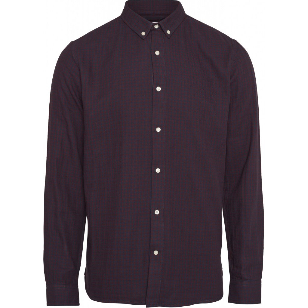 Chemise à carreaux en coton bio