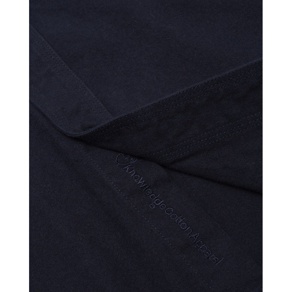 Surchemise manches longues marine effet moleskine en coton bio