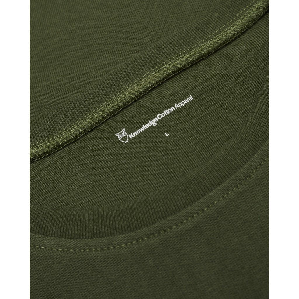 T-shirt ample vert forêt en coton bio