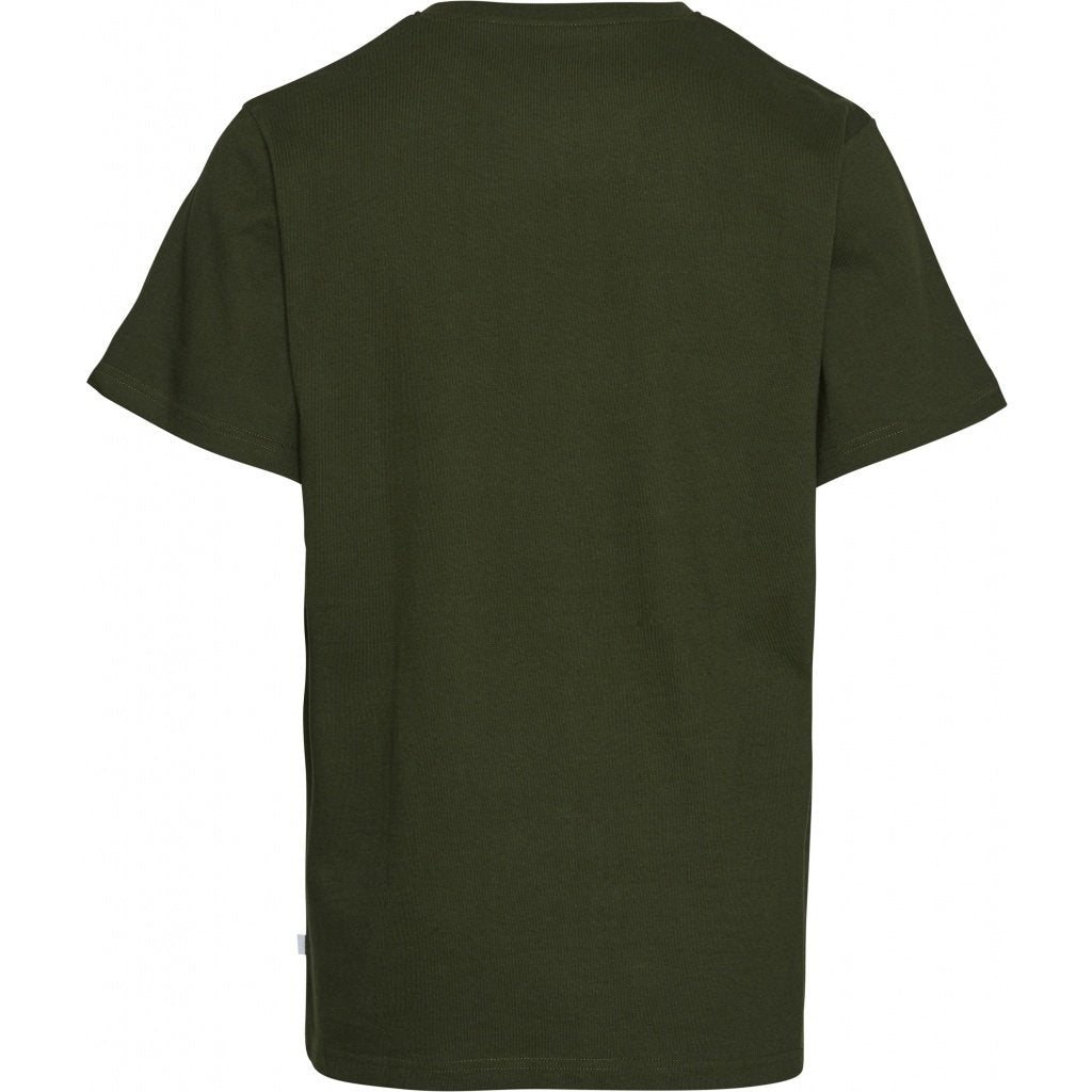 T-shirt ample vert forêt en coton bio