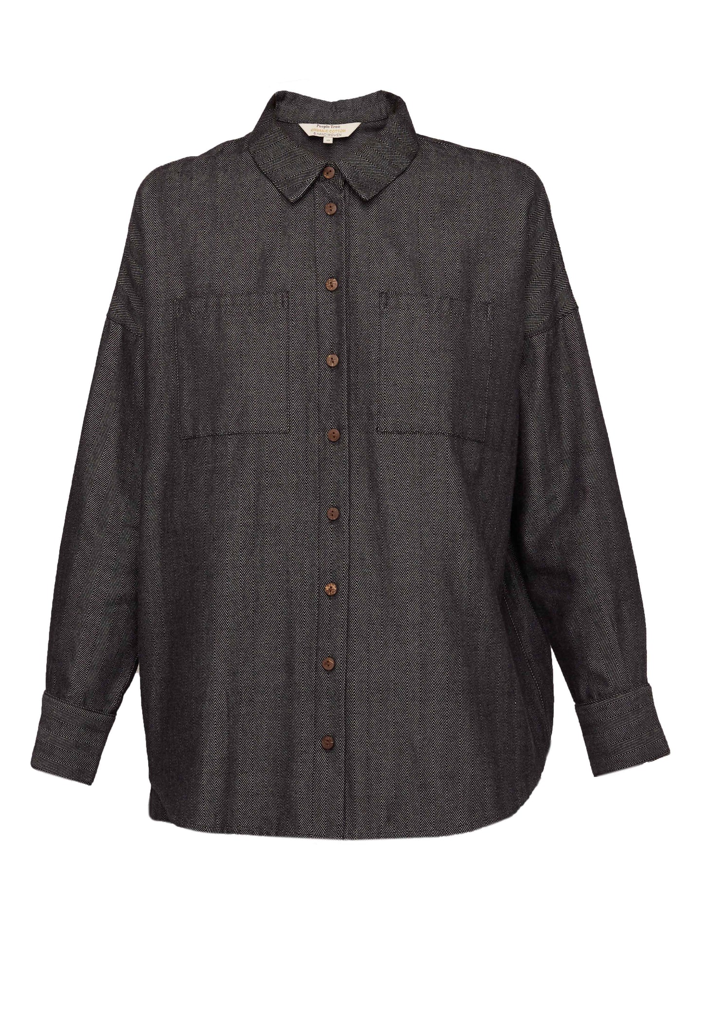 Surchemise gris en coton bio - elodie