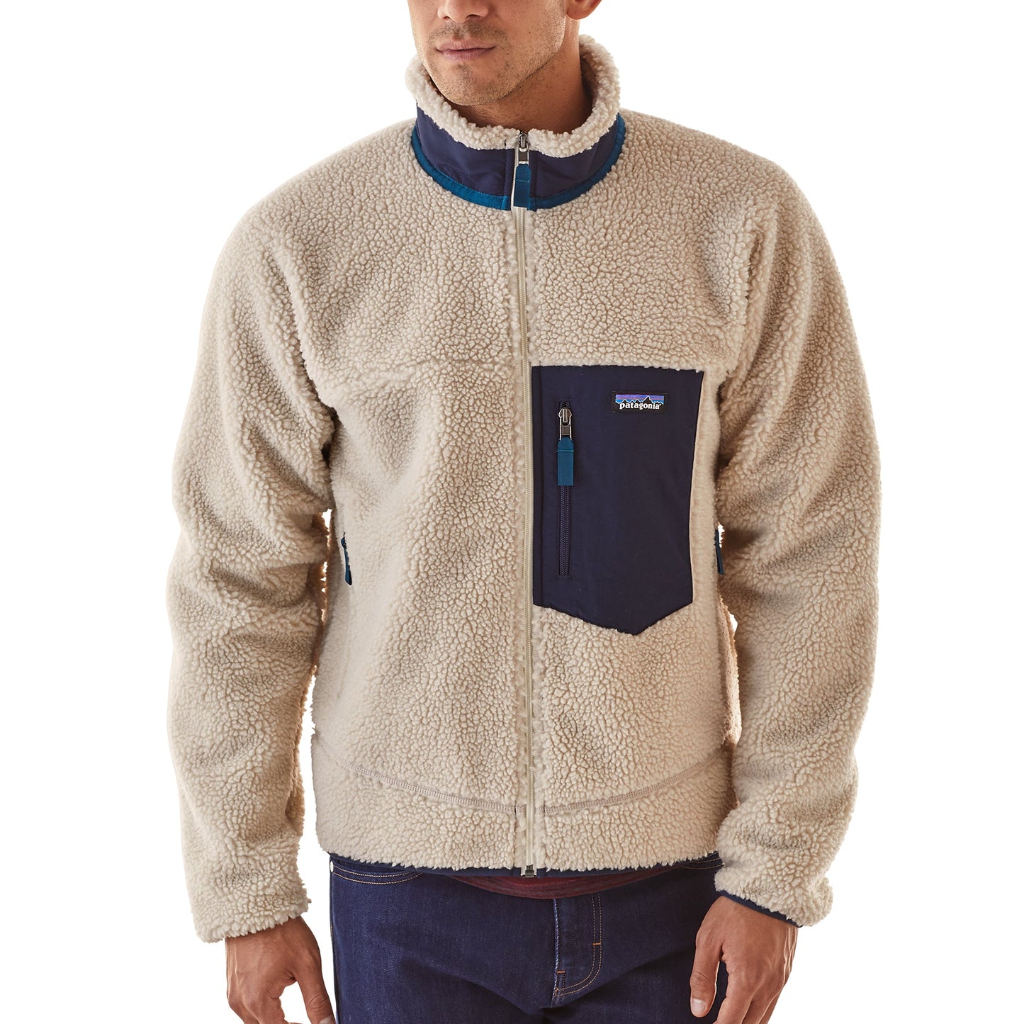 Polaire zippée en recyclé | Beige "classic retro-x jkt natural"