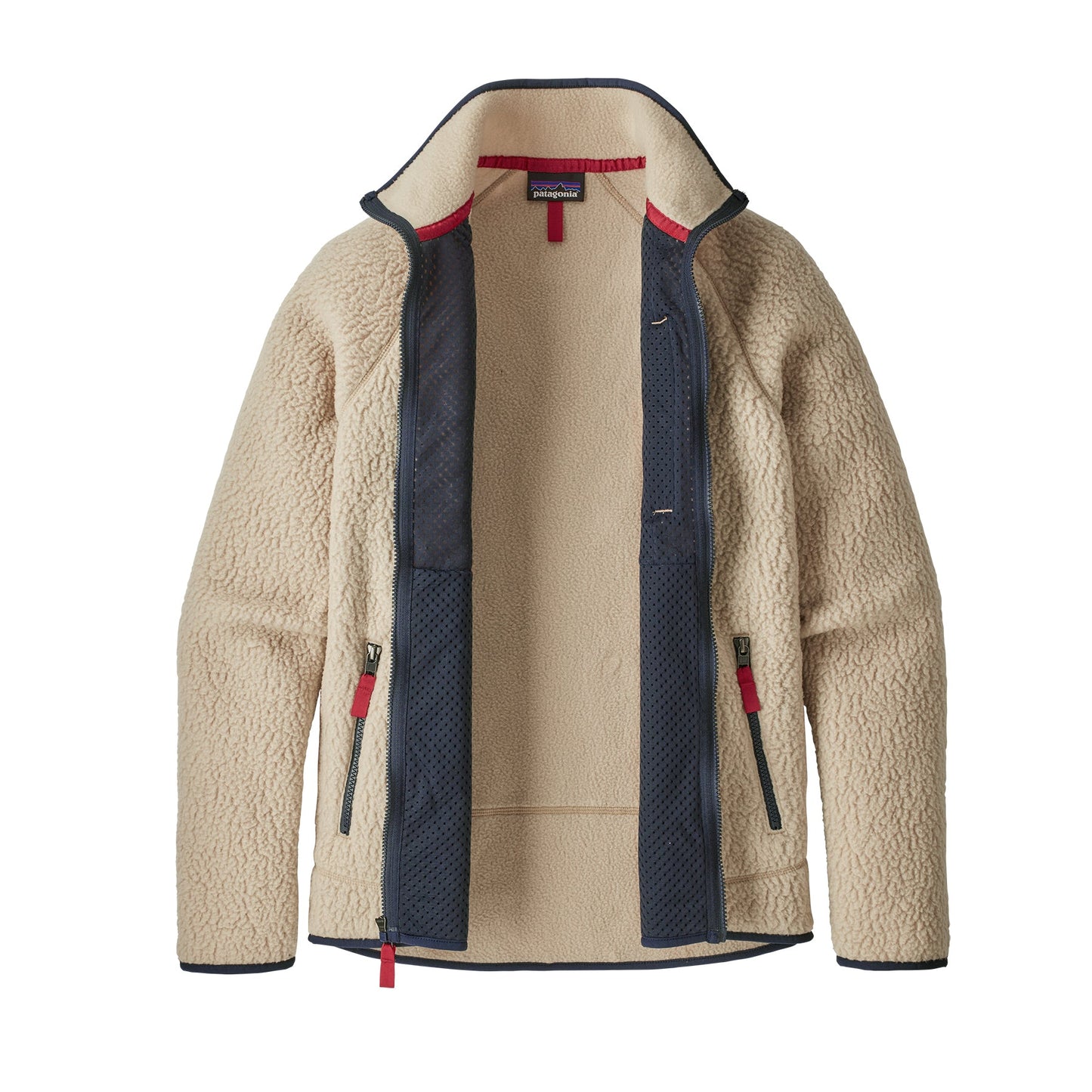 Veste polaire zippée en matière recyclée | écru "retro pile el cap khaki"