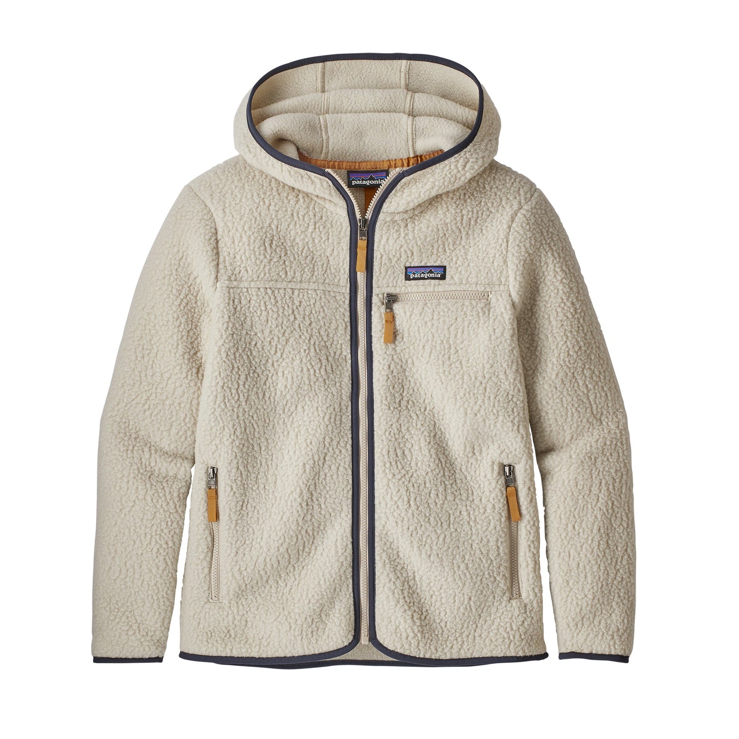 Polaire à capuche zippée en matière recyclée | écru "w's retro pile hoody pelican"
