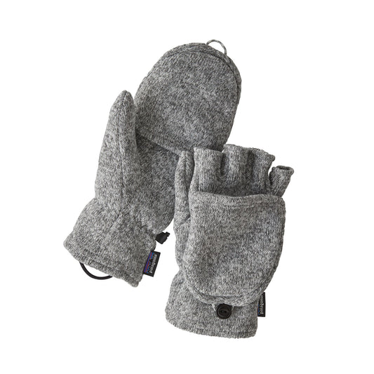 Gants 2 en 1 en matière recyclée | gris "better sweater gloves birch white"