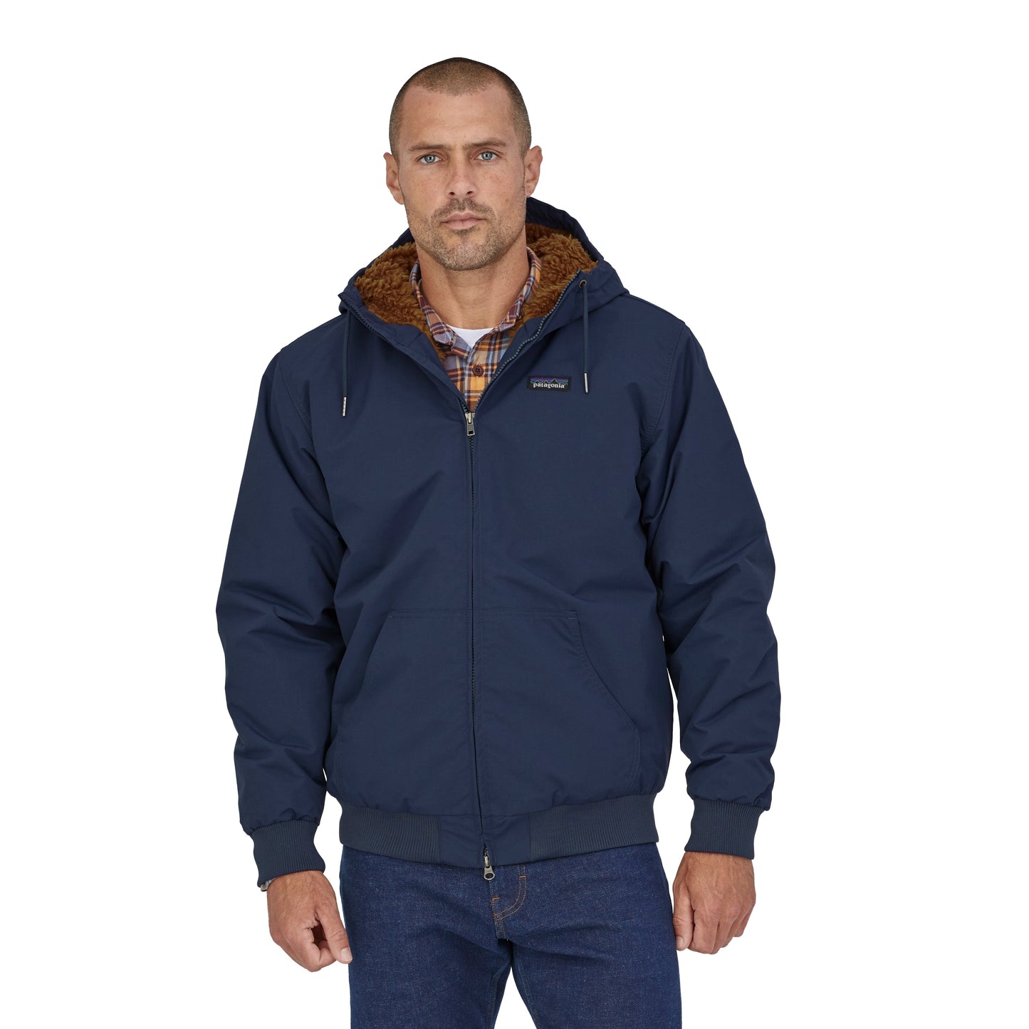 Manteau d'hiver marine en recyclé - Lined Isthmus Hoody new navy