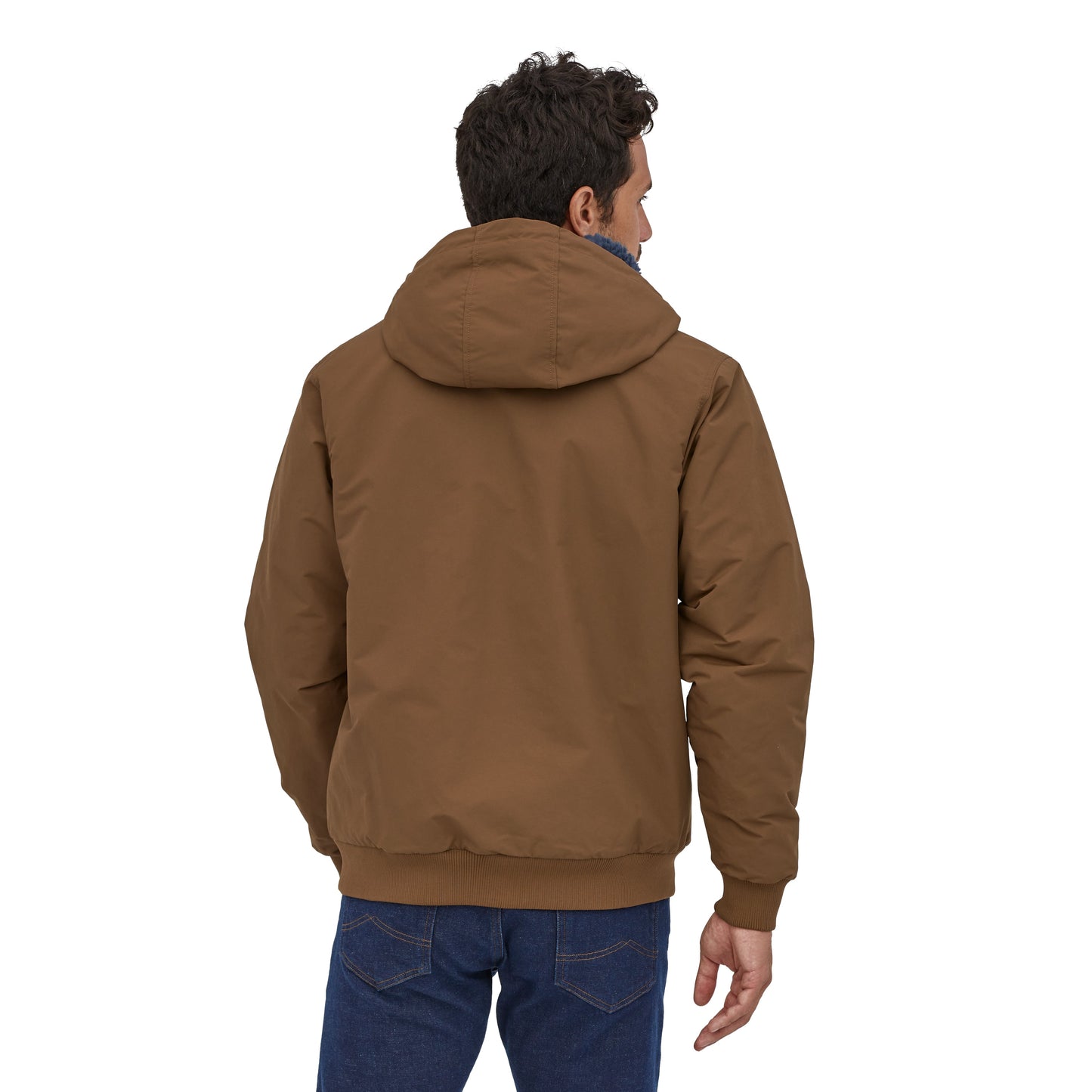 Manteau marron en recyclé -  lined isthmus hoody owl brown
