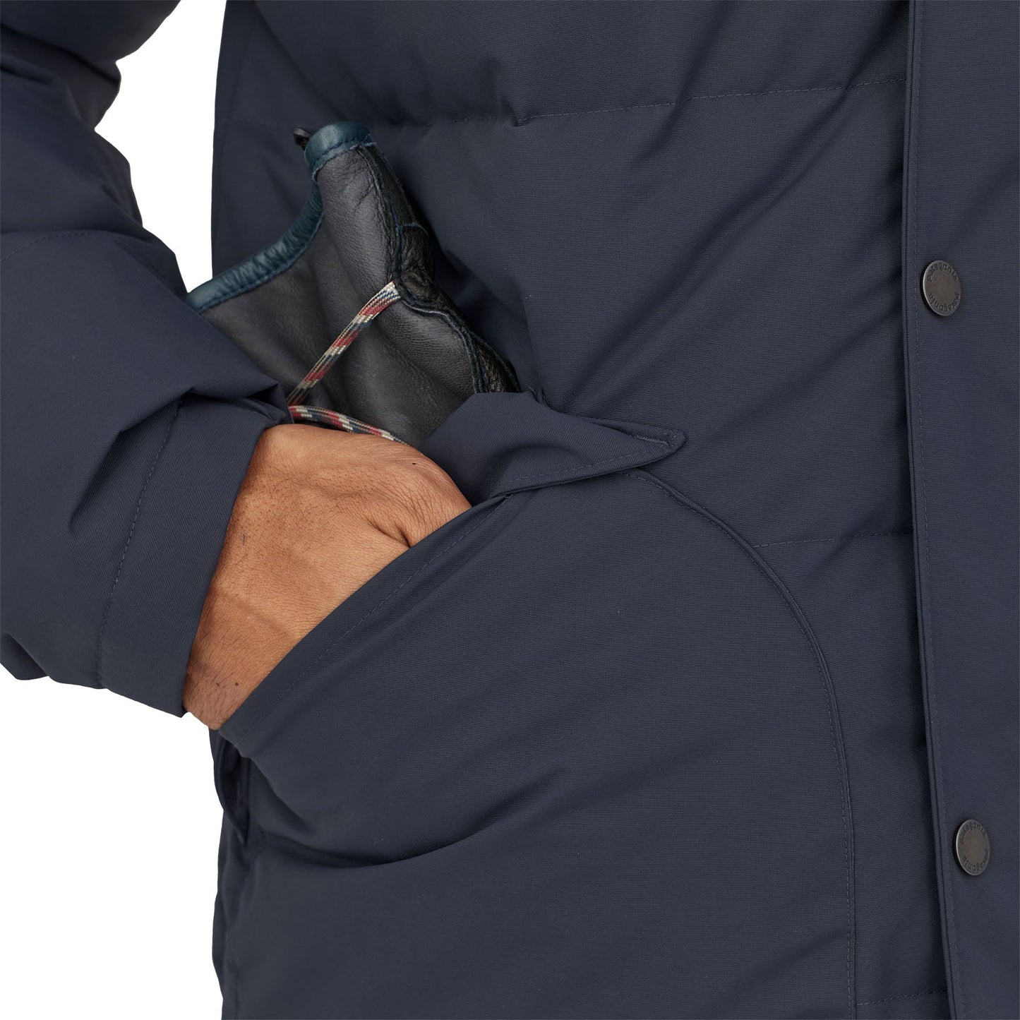 Doudoune en matière recyclé | bleu "m's downdrift jkt smolder blue burnished red"