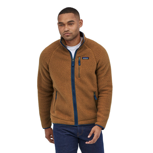 Veste polaire zippée en matière recyclée | marron "retro pile bear brown"