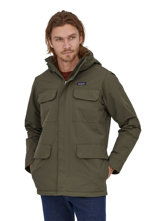 Parka doublée en recyclé | Kaki "isthmus parka basin green"