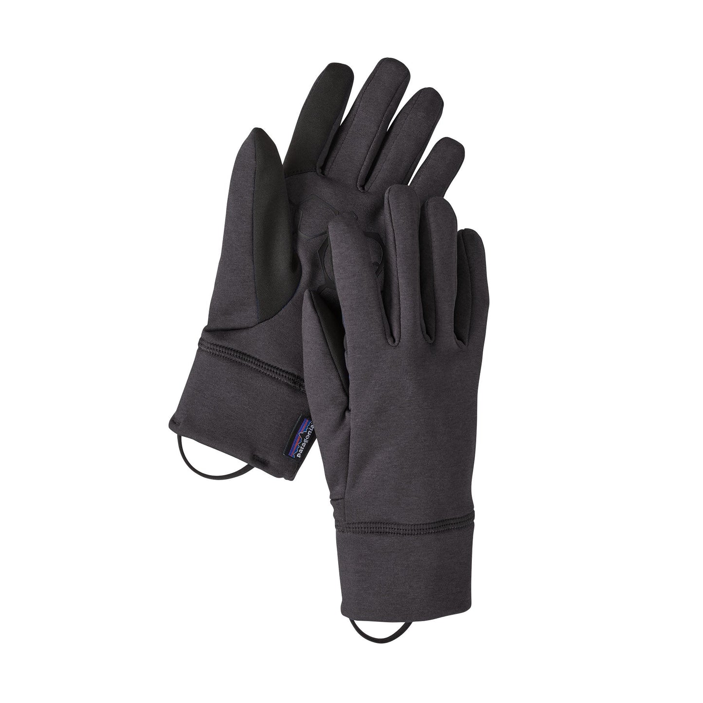 Gants noirs en matière recyclé - r1 daily gloves ink black