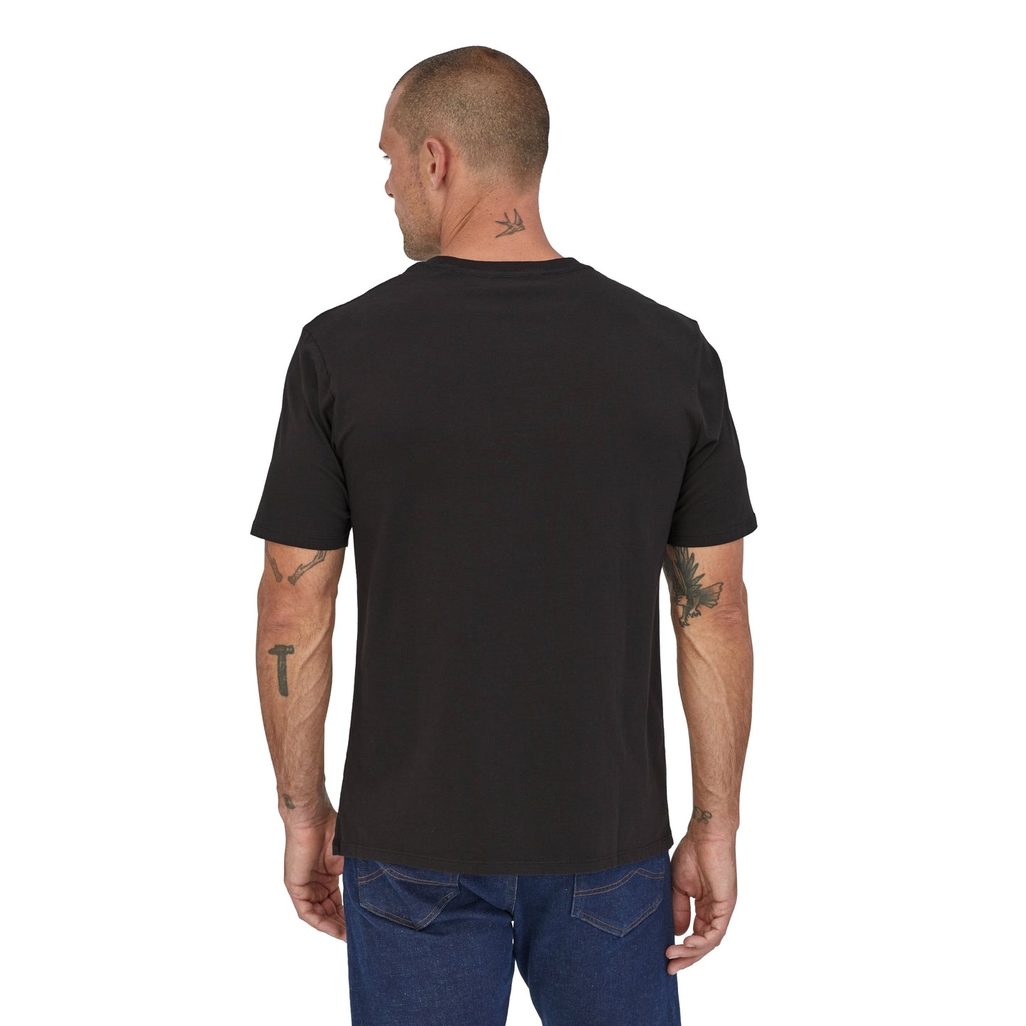 T-shirt noir en coton bio - Regenerative Organic Pilot Cotton T-Shirt black