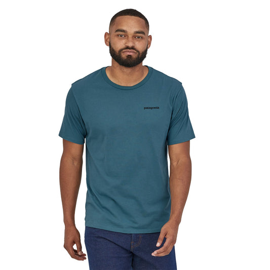 T-shirt bleu en coton bio - P-6 Regenerative Organic Cotton T-Shirt abalone blue