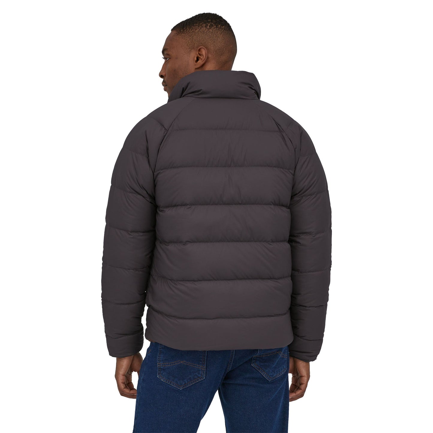 Doudoune réversible polaire en recyclé | noir "m's reversible silent down jkt ink black"