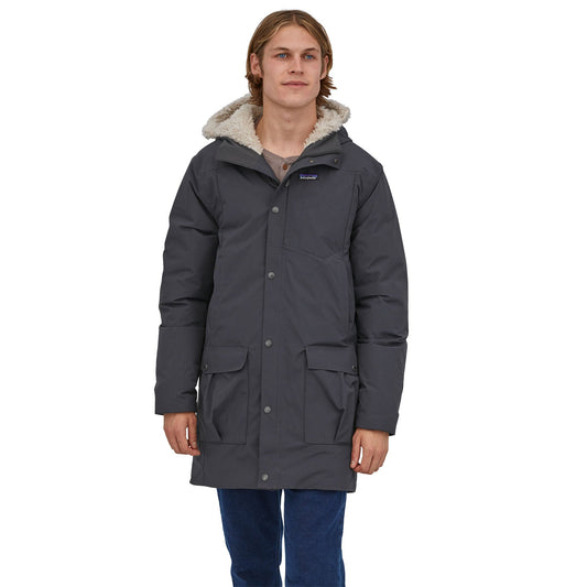 Parka noire doublée polaire en recyclé - downdrift parka ink black