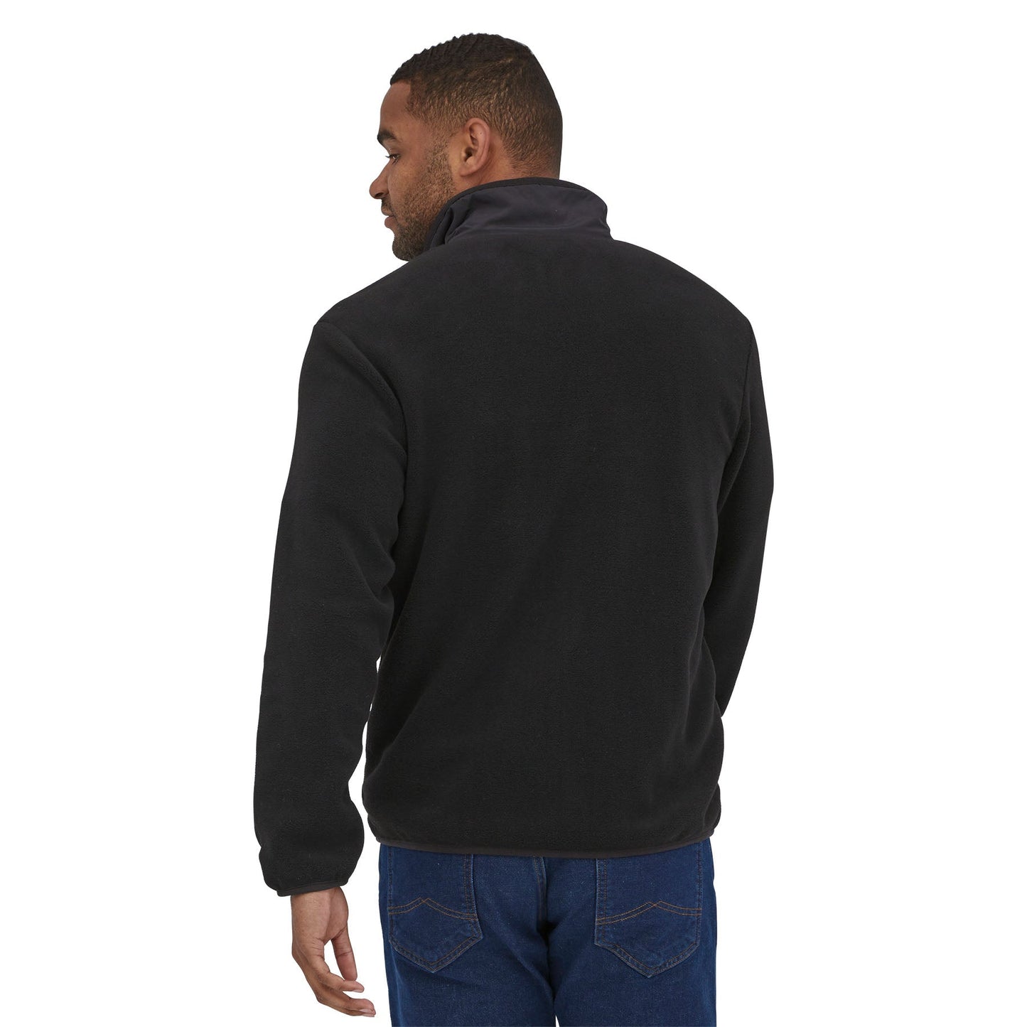 Polaire zippée noire en recyclé - synch jkt black
