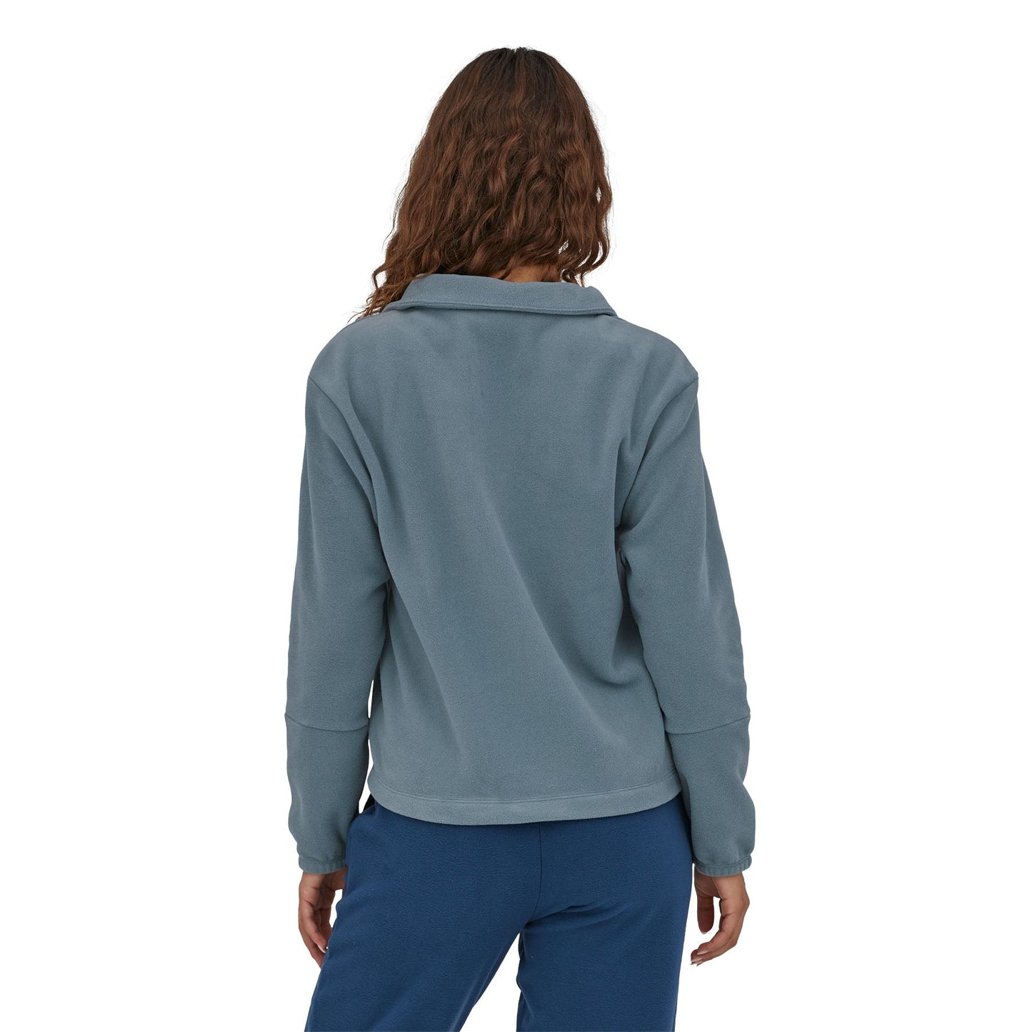 Polaire col zippé en matière recyclée | Gris "microdini 1/2 zip plume grey"