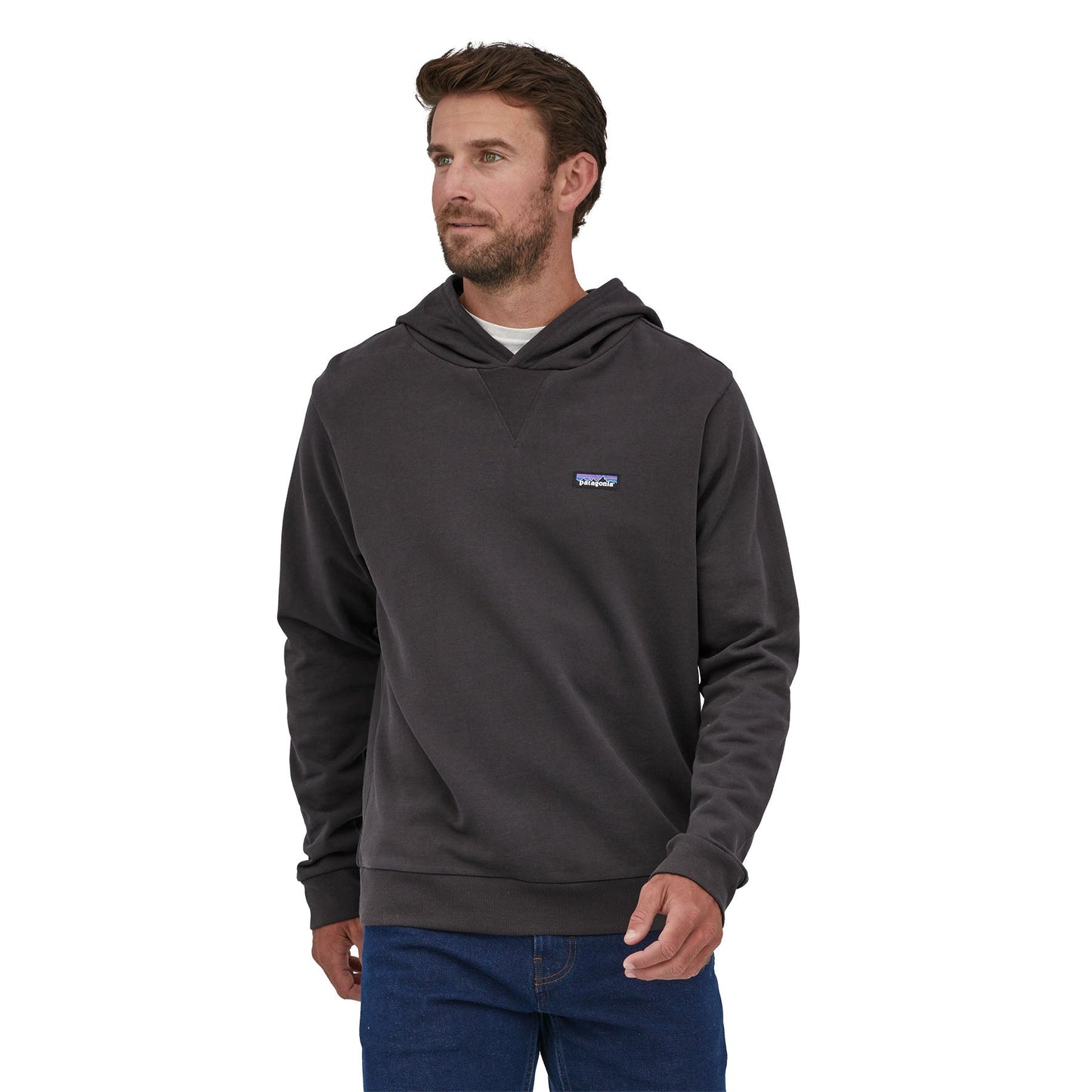 Sweat à capuche en coton bio | Noir "regenerative organic cotton hoody ink black"