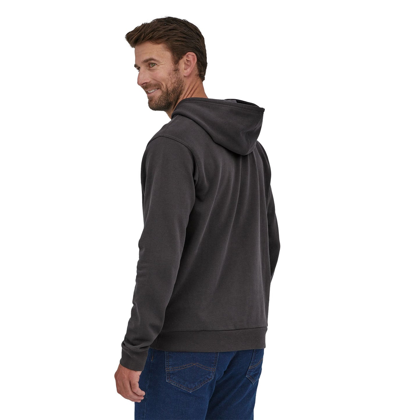 Sweat à capuche en coton bio | Noir "regenerative organic cotton hoody ink black"