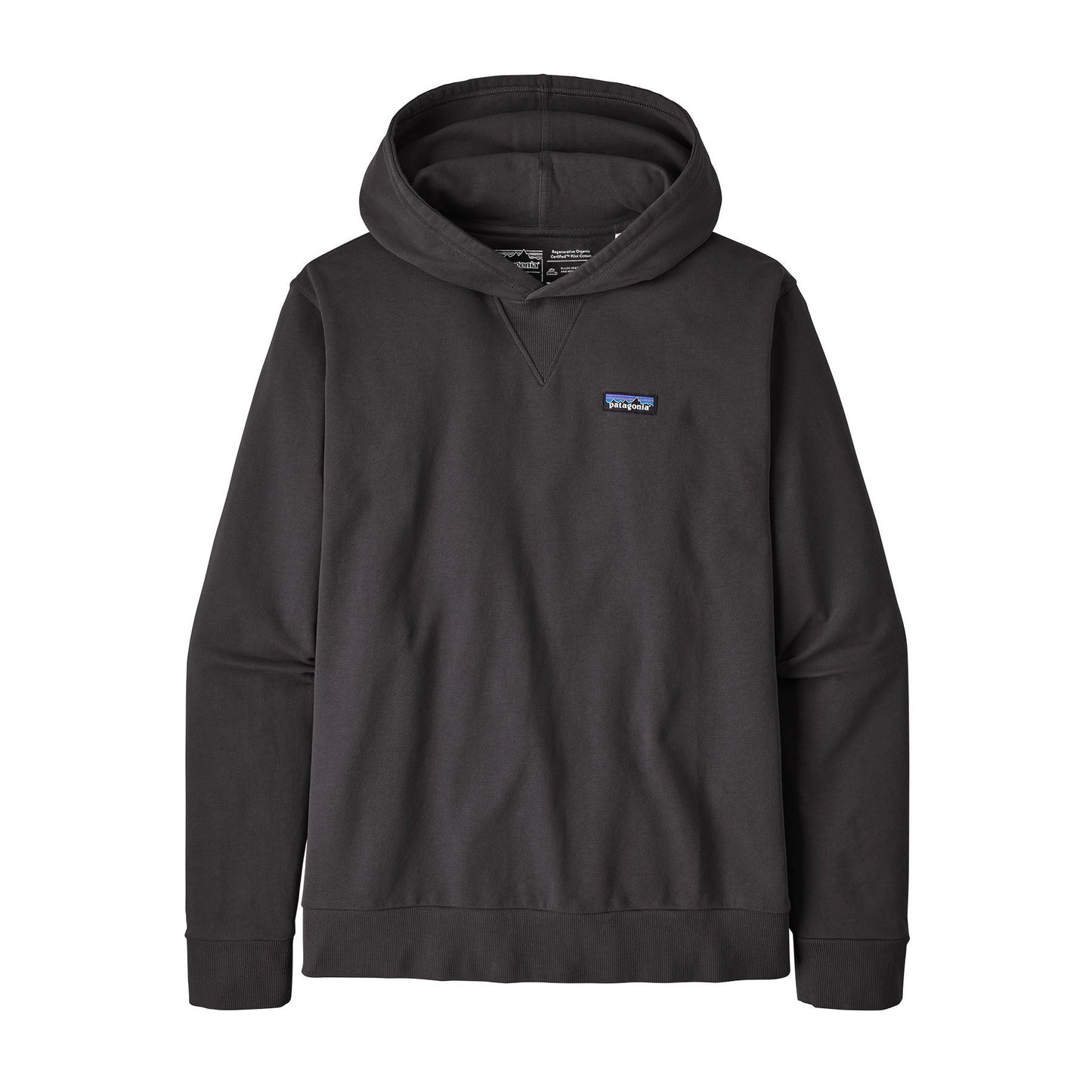Sweat à capuche en coton bio | Noir "regenerative organic cotton hoody ink black"