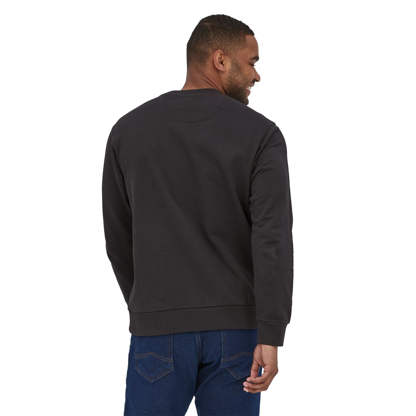 Sweat mixte en coton bio | Noir "crewneck sweatshirt ink black"