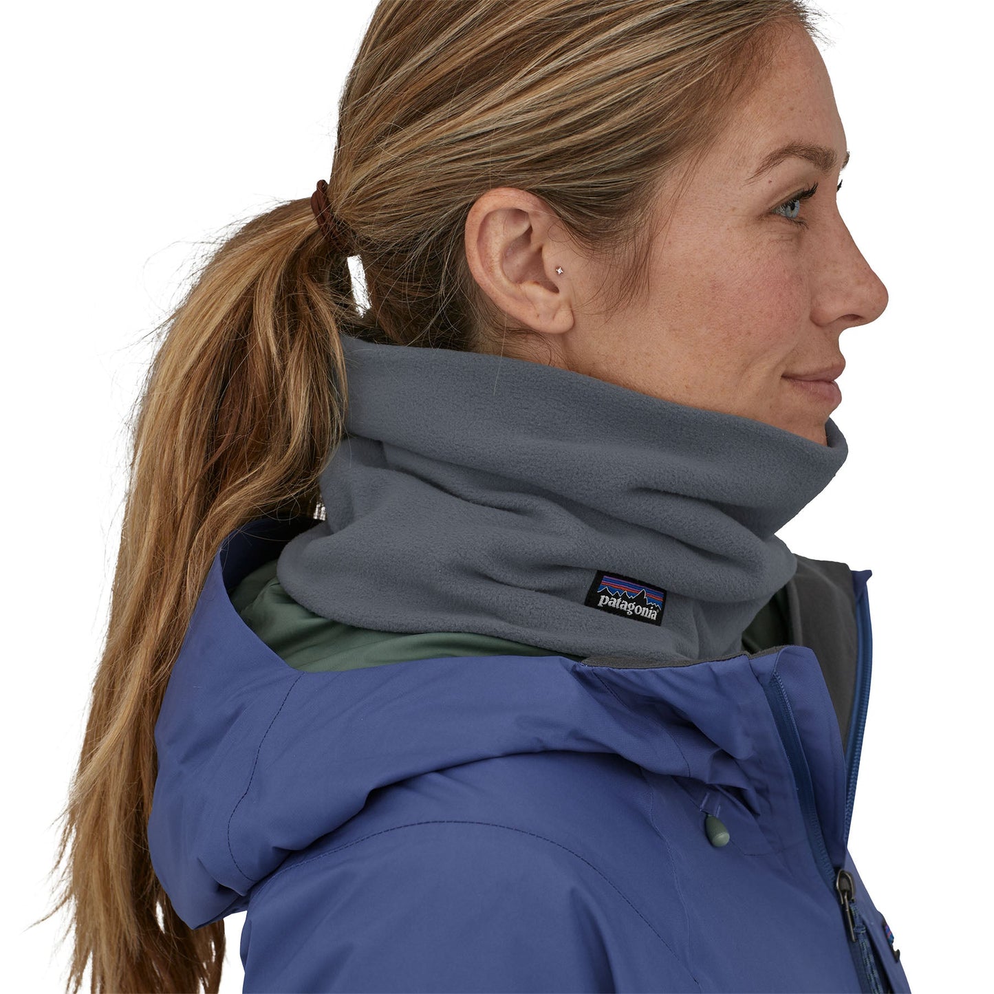 Cache-cou en recyclé | Bleu "micro d gaiter lagom blue"