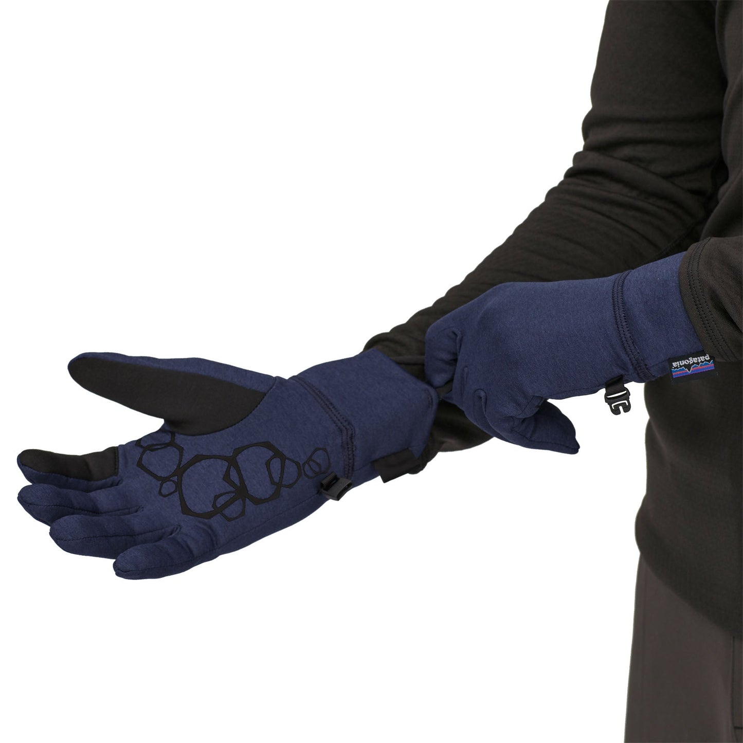Gants tactiles en recyclé | marine "r1 daily gloves - light classic navy x-dye"