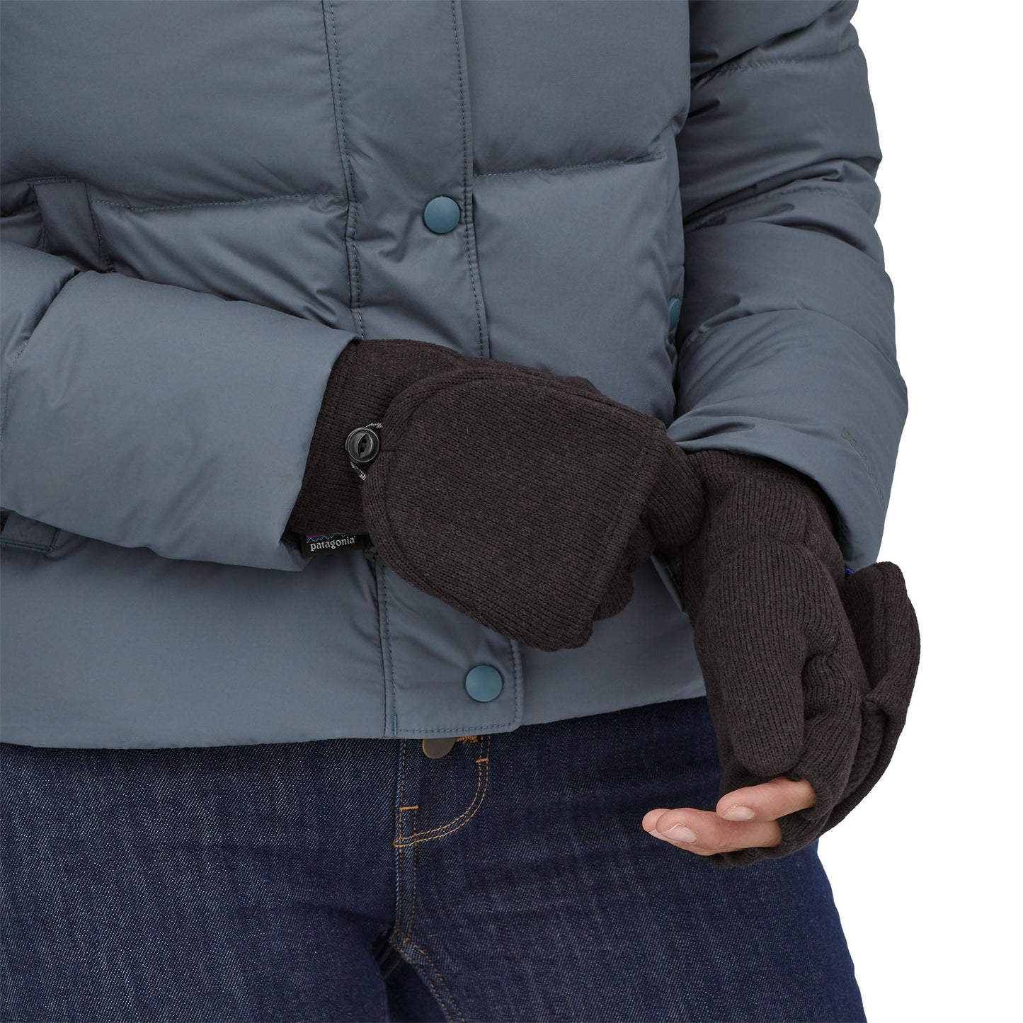 Gants 2 en 1 en matière recyclée | noir "better Sweater Gloves black"