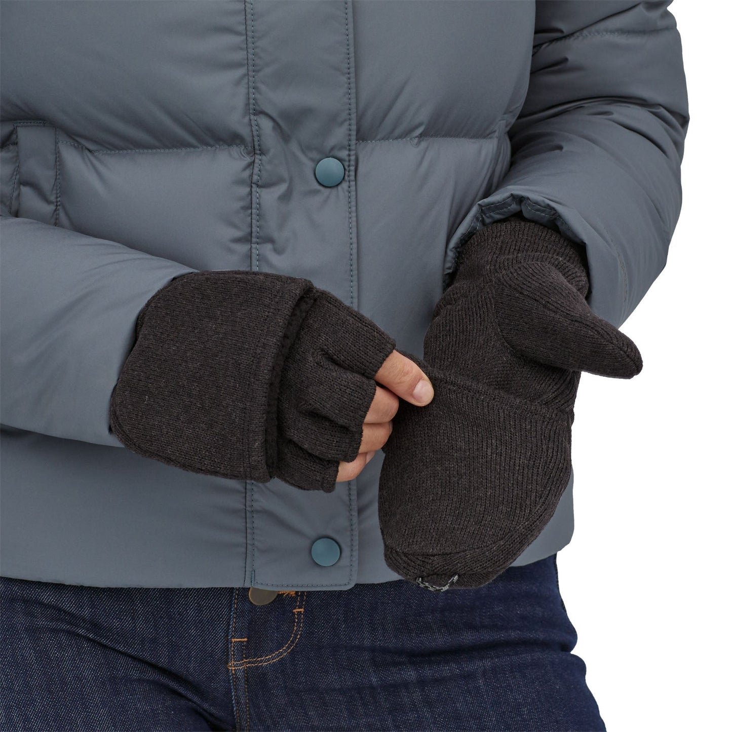 Gants 2 en 1 en matière recyclée | noir "better Sweater Gloves black"