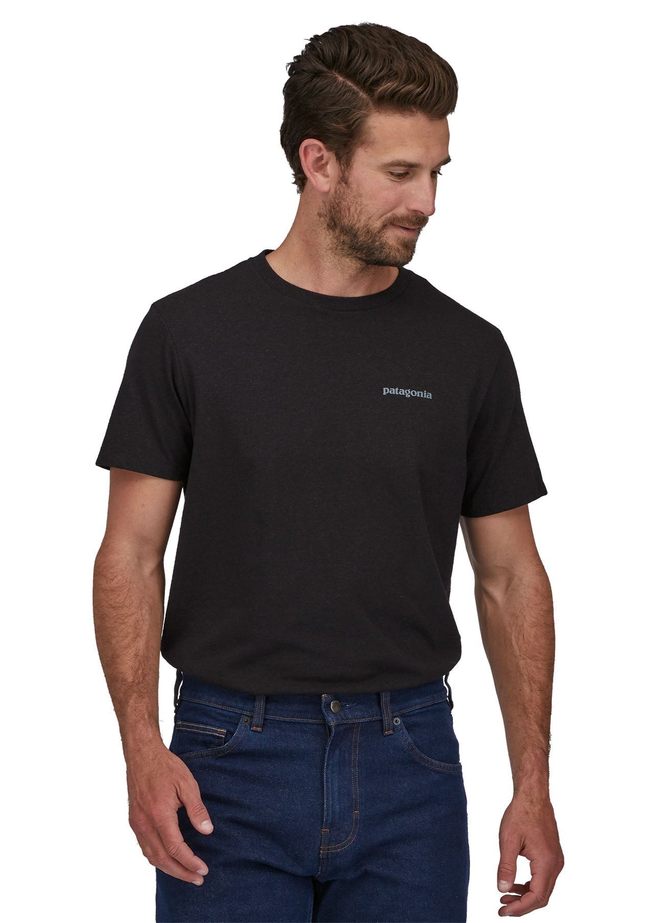 T-shirt imprimé | noir "Fitz roy icon responsibili-tee - ink black"