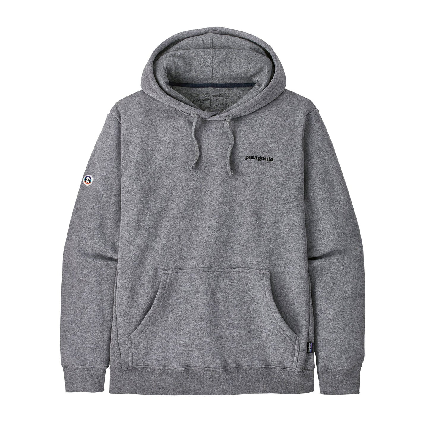 Sweat à capuche en matières recyclées | Gris "fitz roy icon uprisal hoody gravel heather"