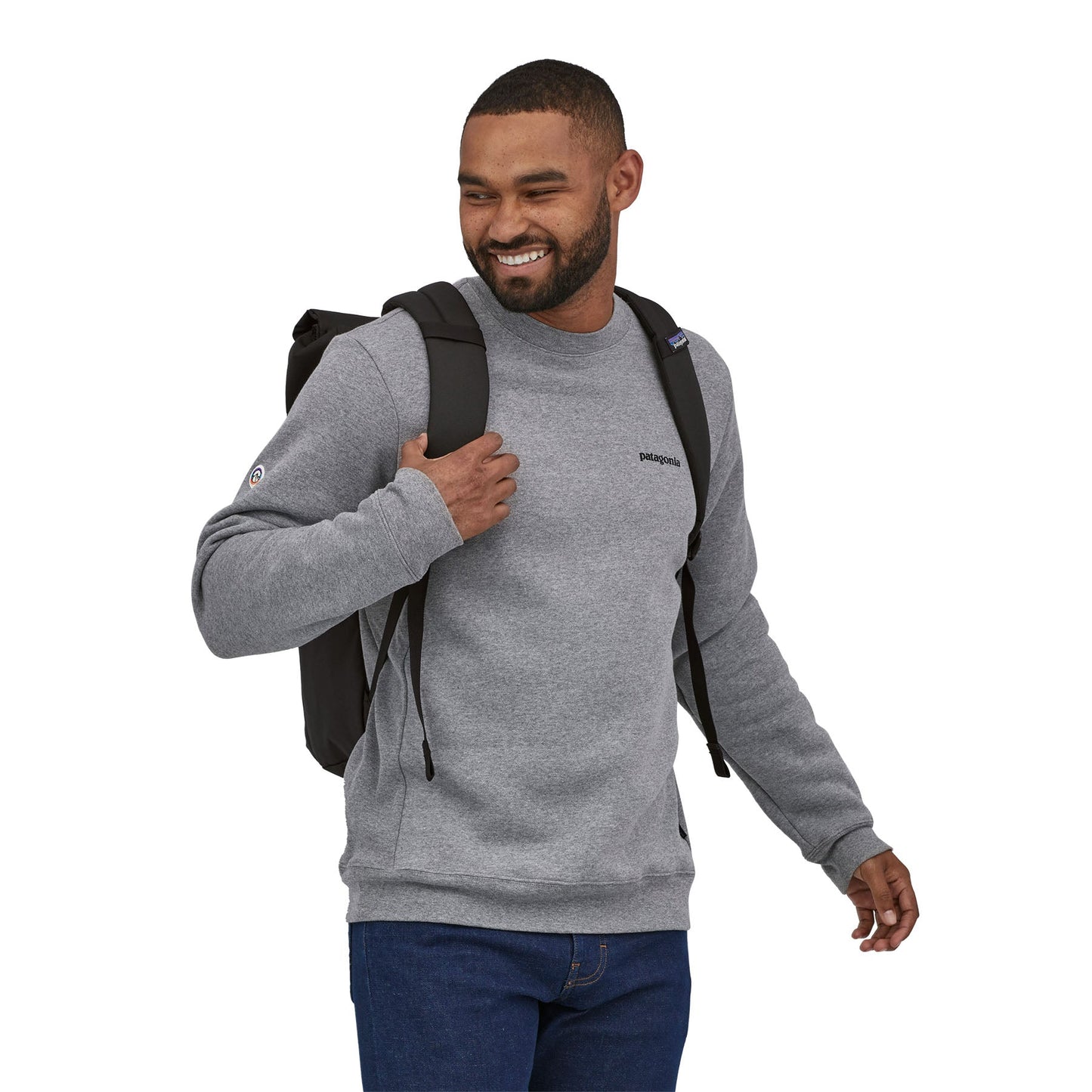 Sac à dos noir en matières recyclées - arbor roll top pack black