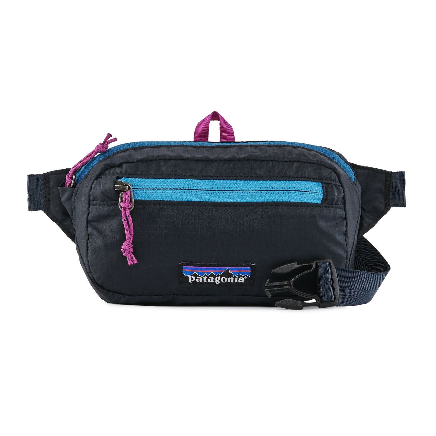 Banane multicolore en recyclé | "ultralight mini hip pitch blue"