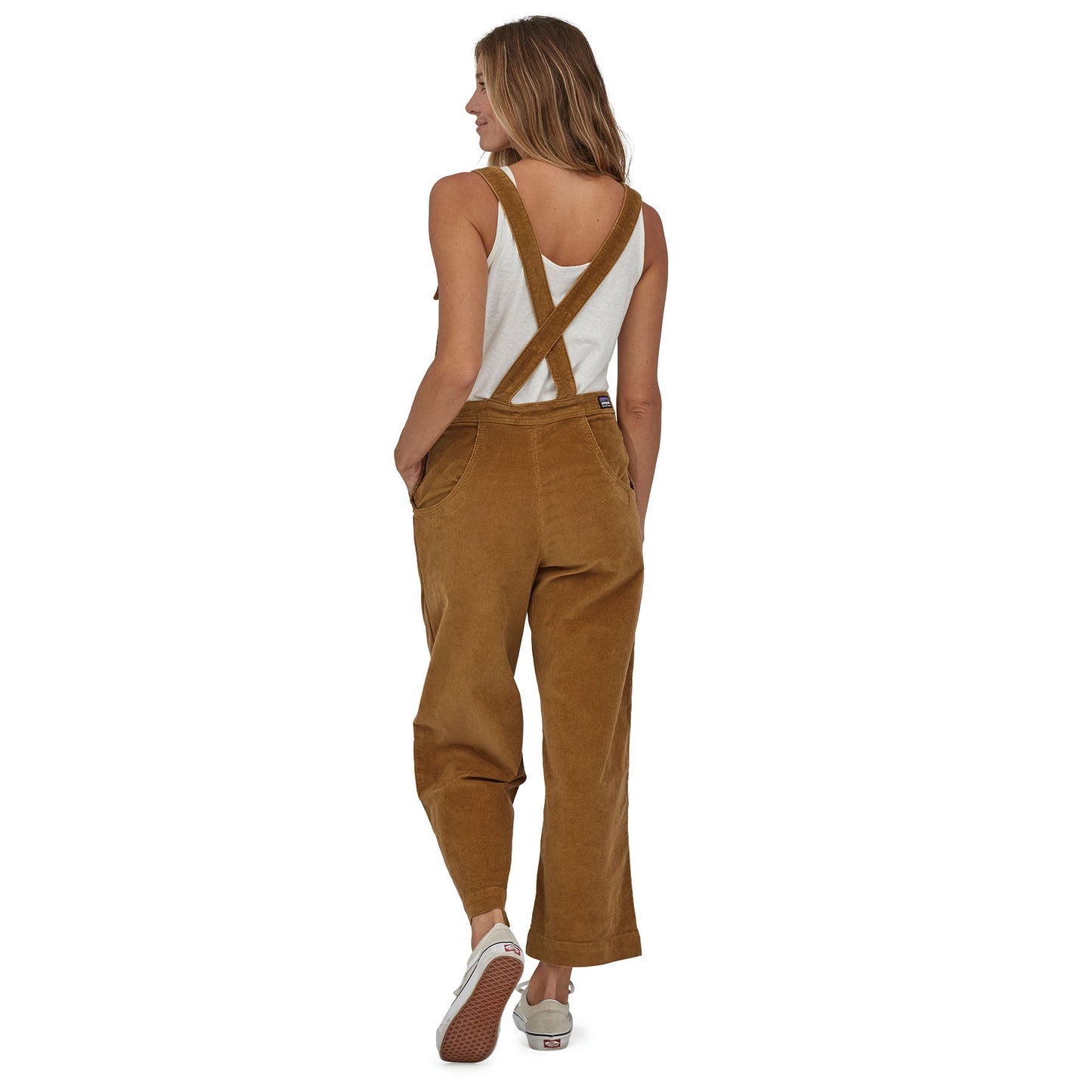 Salopette en velours de coton bio | Marron "stand up corduroy overalls nest brown"