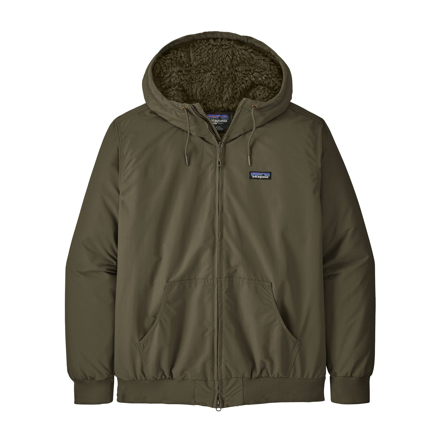 Manteau doublé polaire en recyclé | Vert "lined isthmus hoody basin green"