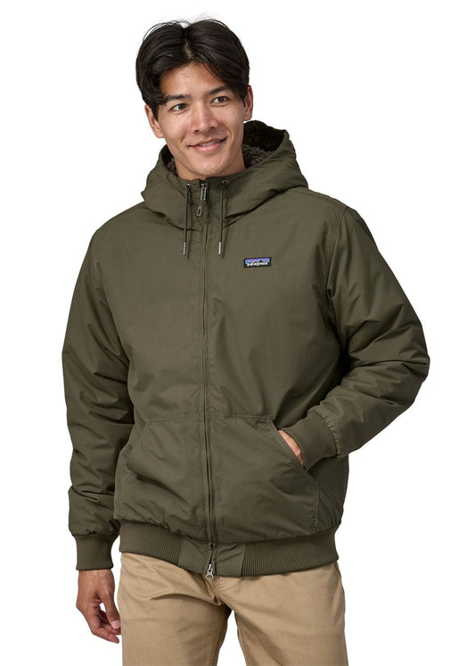 Manteau doublé polaire en recyclé | Vert "lined isthmus hoody basin green"