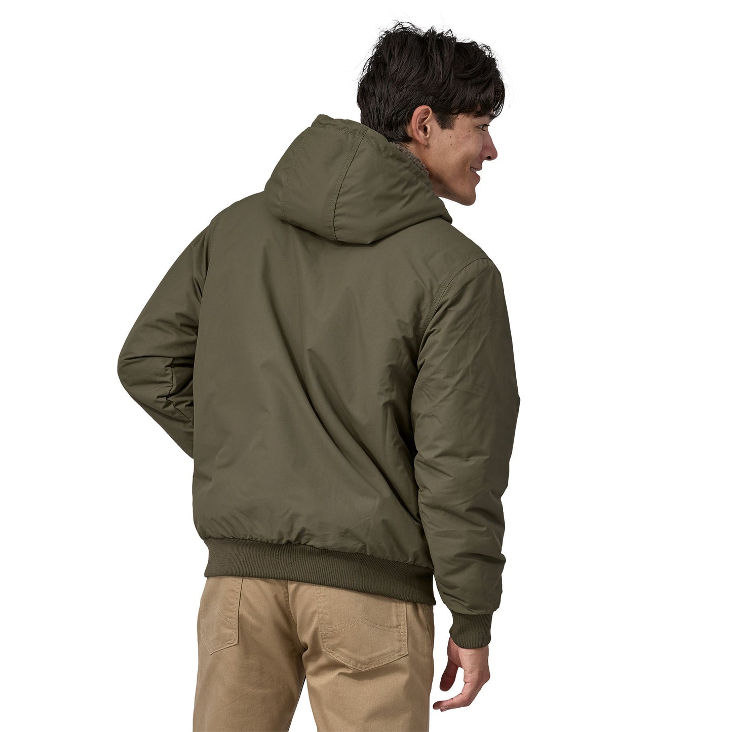 Manteau doublé polaire en recyclé | Vert "lined isthmus hoody basin green"