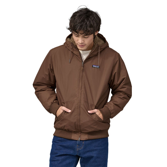 Manteau doublé polaire en recyclé | Marron "lined isthmus hoody moose brown"