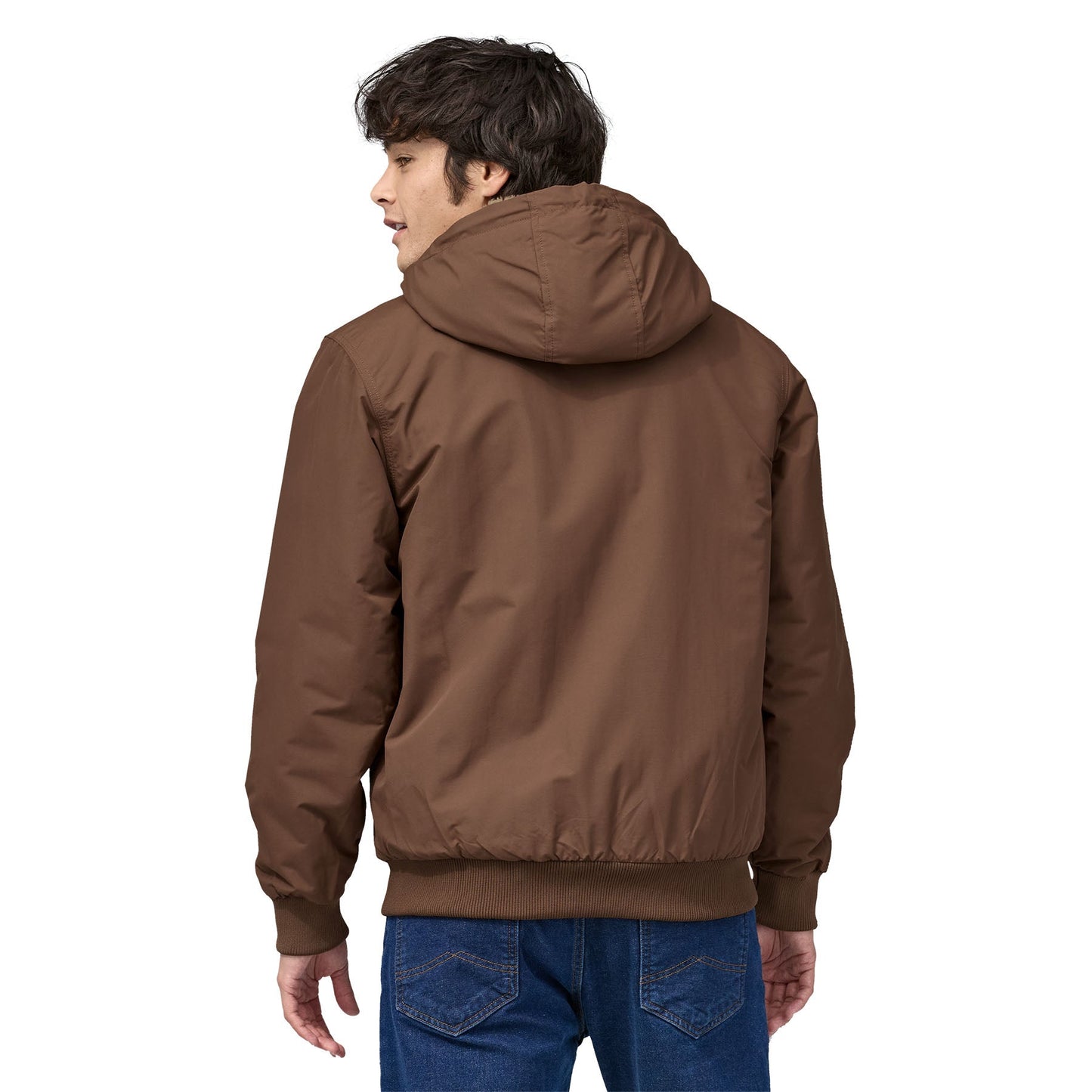 Manteau doublé polaire en recyclé | Marron "lined isthmus hoody moose brown"