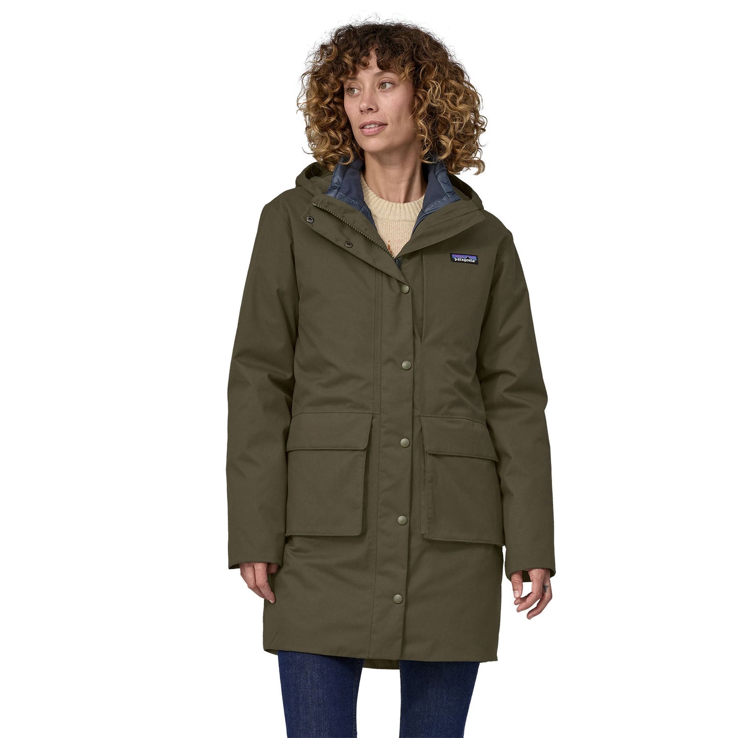 Parka reversible 3 en 1 imperméable en recyclé | Bicolore "pine bank 3-in-1 parka basin green"
