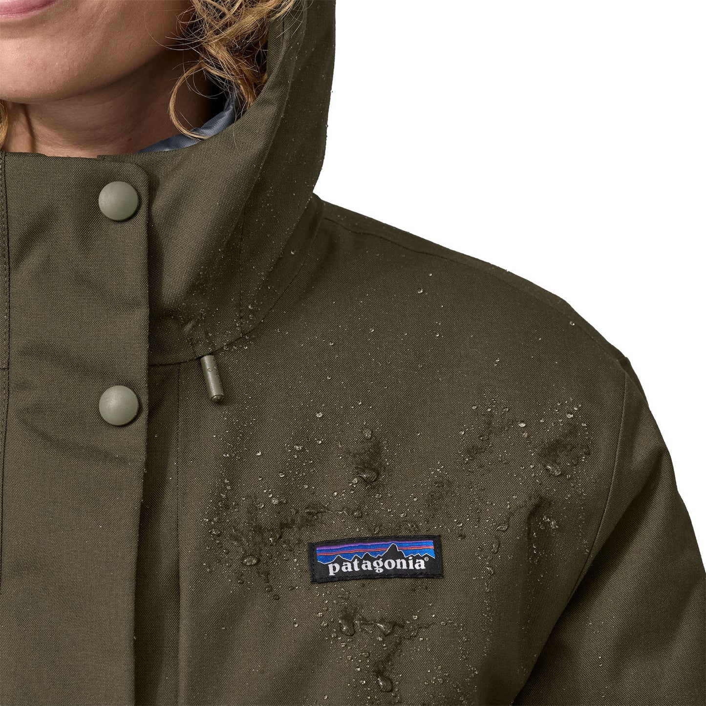 Parka reversible 3 en 1 imperméable en recyclé | Bicolore "pine bank 3-in-1 parka basin green"