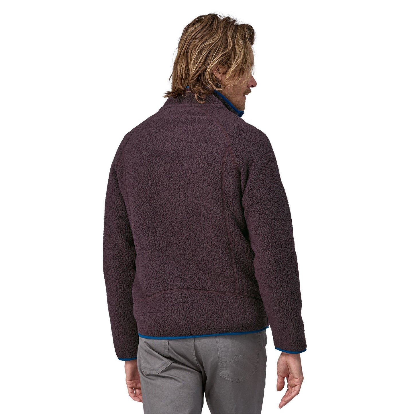 Veste polaire zippée en matière recyclée | prune "retro pile jkt obsidian plum"